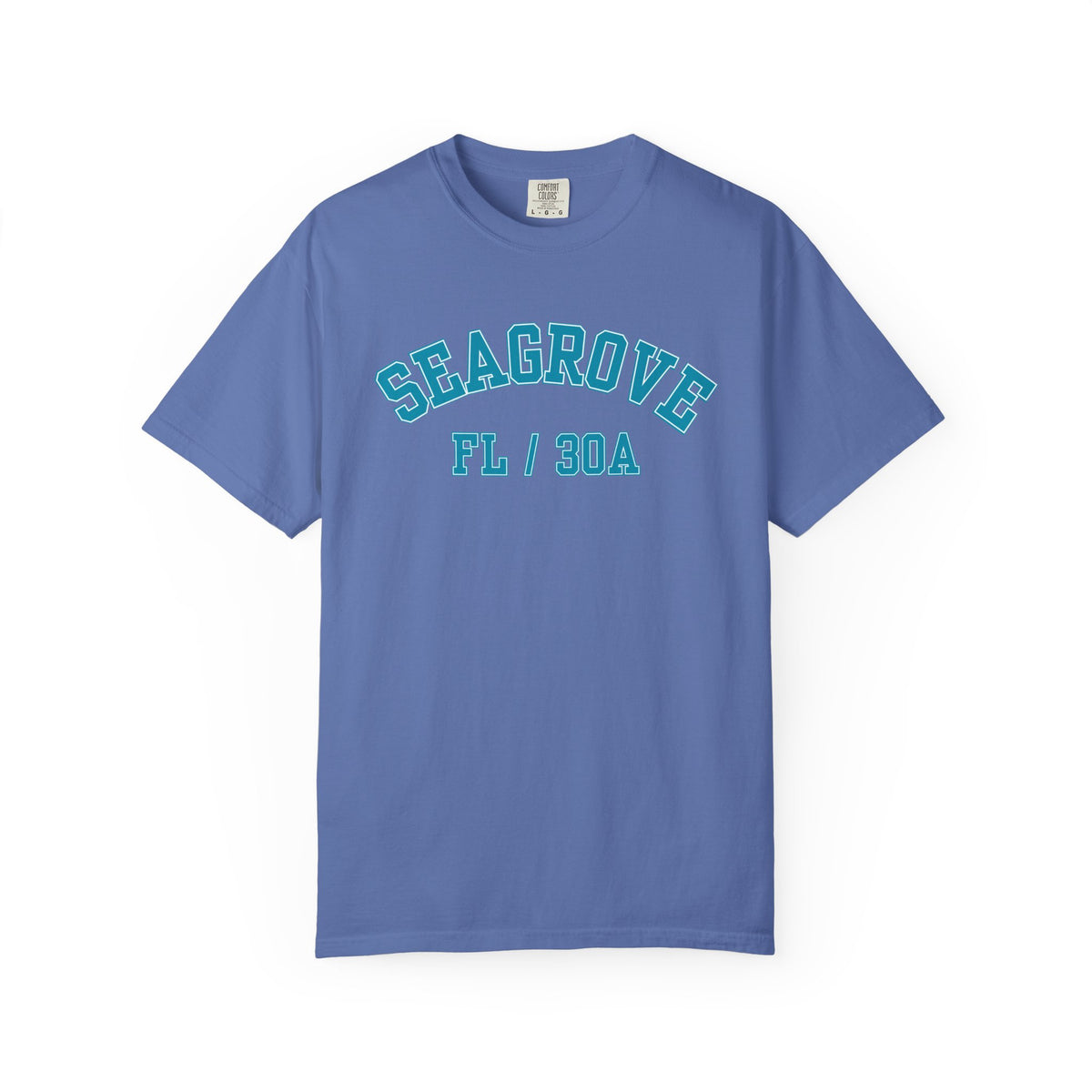 Seagrove, Florida, 30A Varsity Tee, Comfort Colors