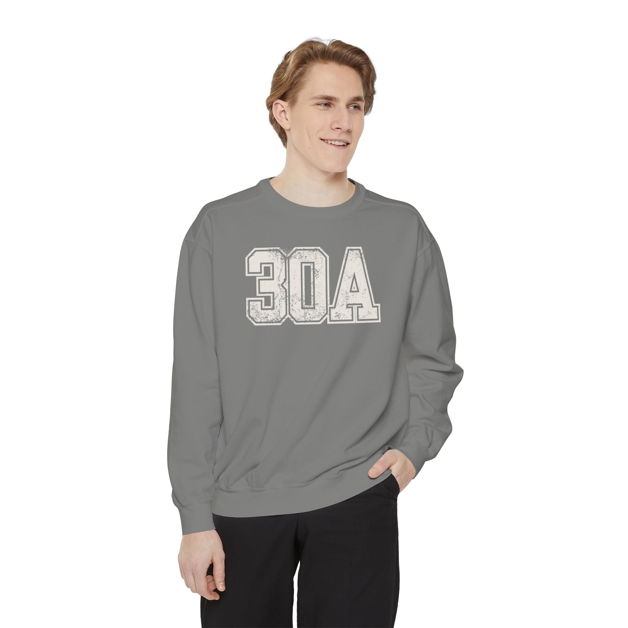 30A Distressed Crewneck