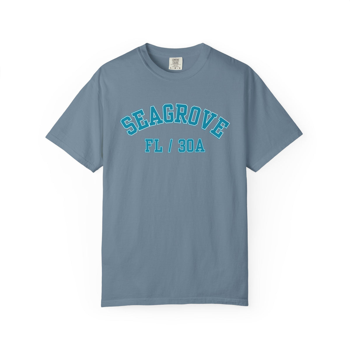 Seagrove, Florida, 30A Varsity Tee, Comfort Colors