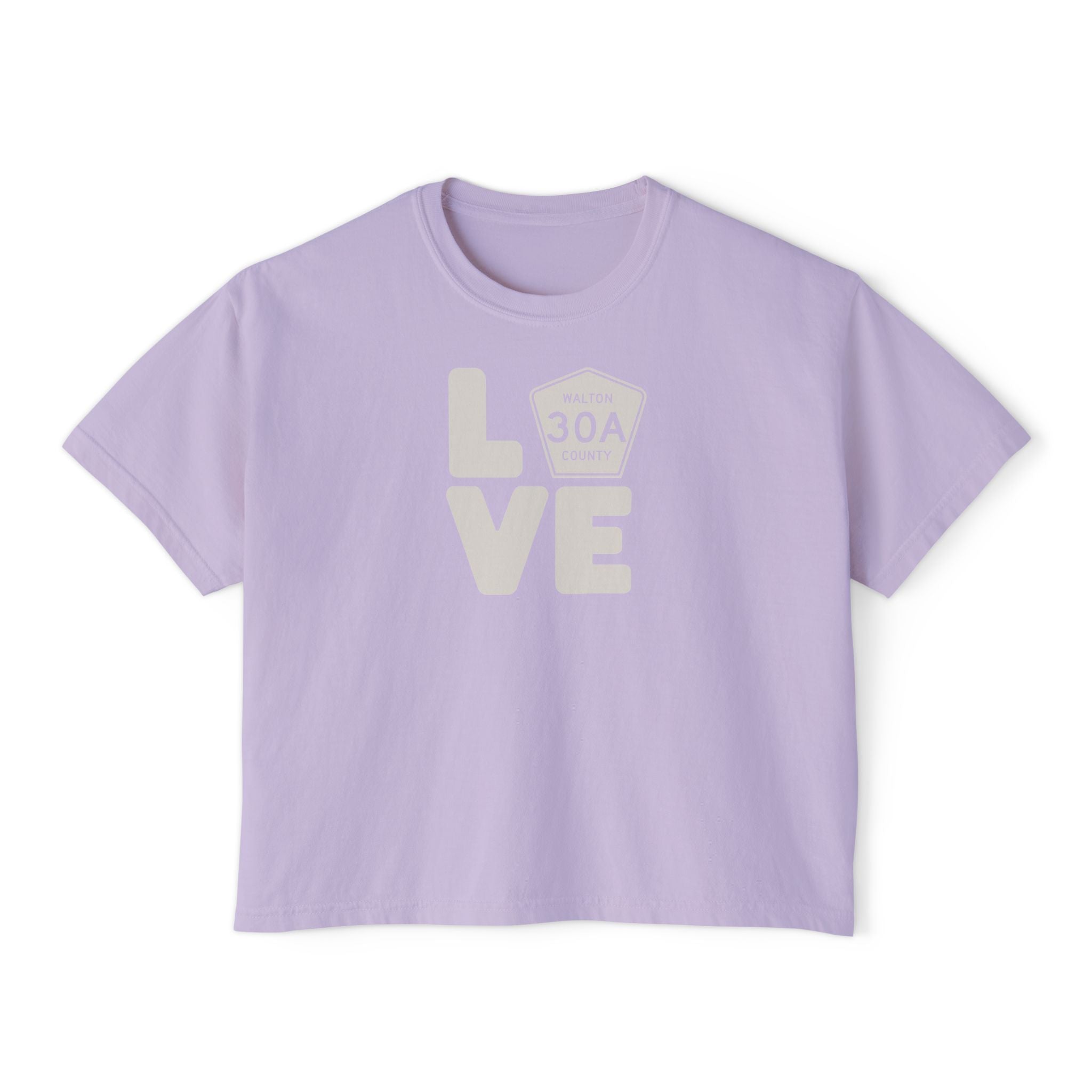 Love 30A Boxy Crop Tee