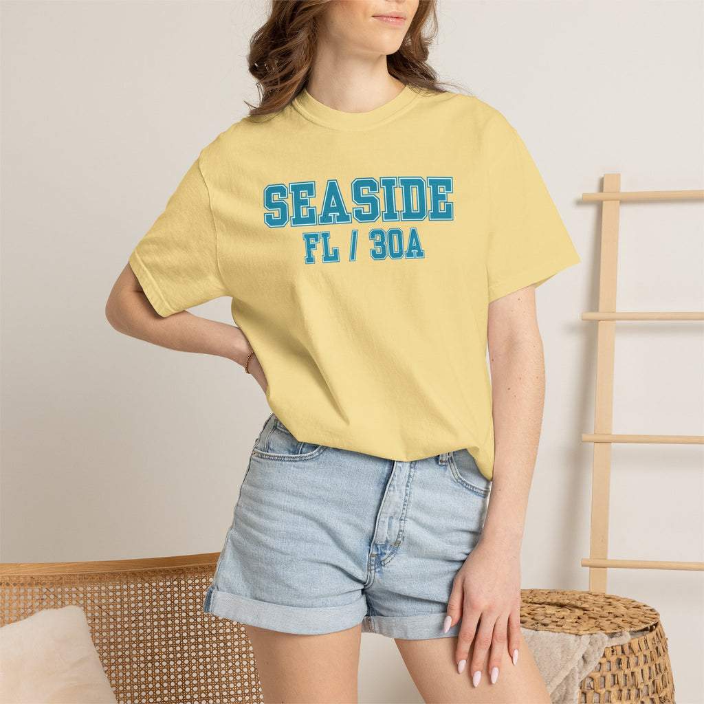 Seaside Florida 30A Varsity Tee, Comfort Colors