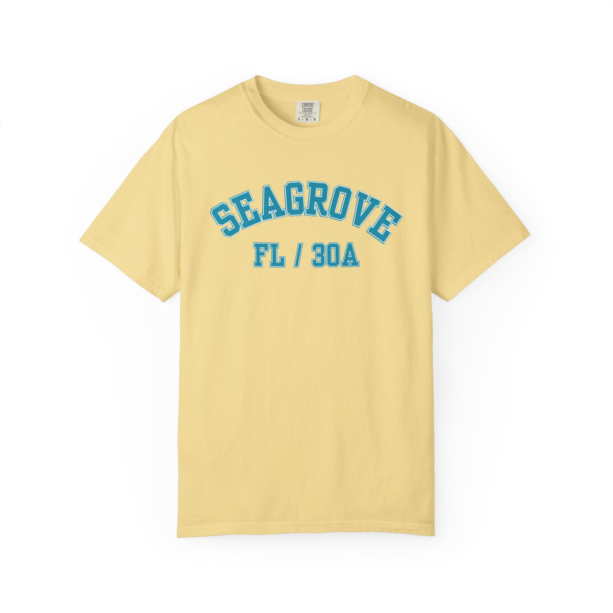 Seagrove, Florida, 30A Varsity Tee, Comfort Colors