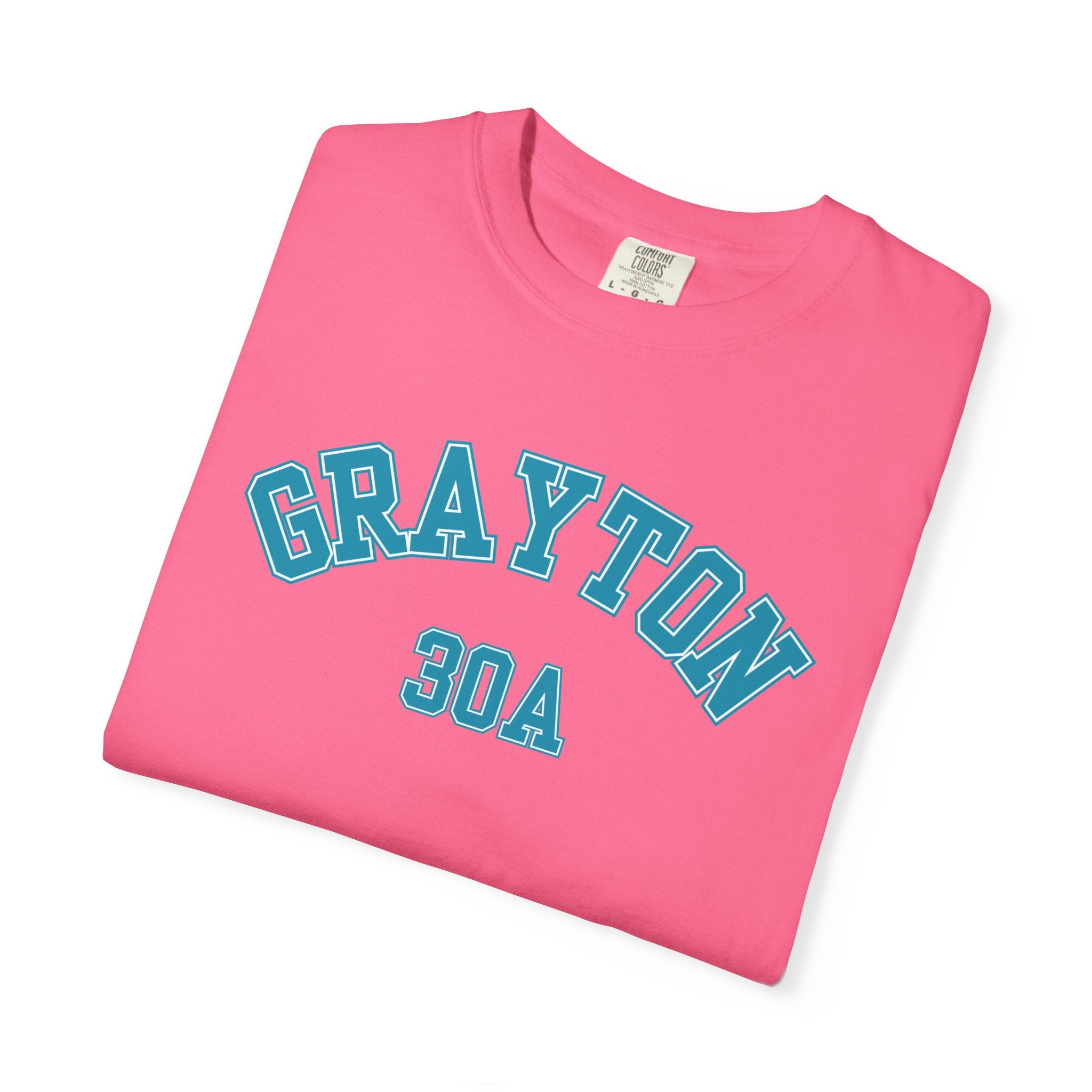 Grayton Beach Florida 30A Varsity Tee, Comfort Colors