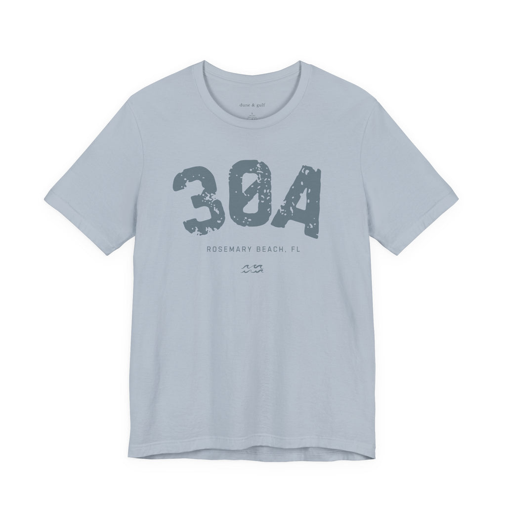 30A Rosemary Beach Vintage Distressed Tee, Washed Slate