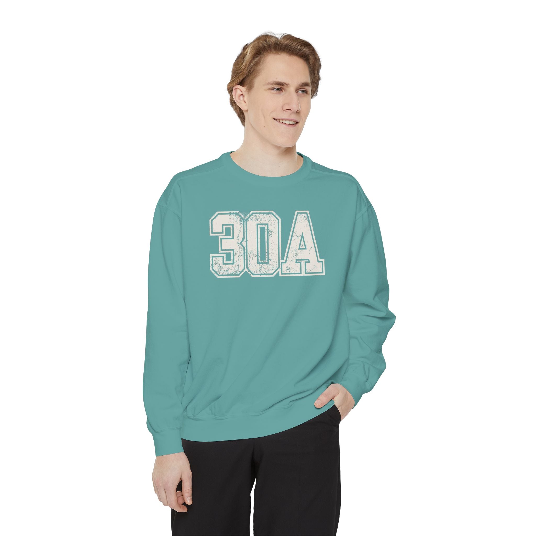 30A Distressed Crewneck