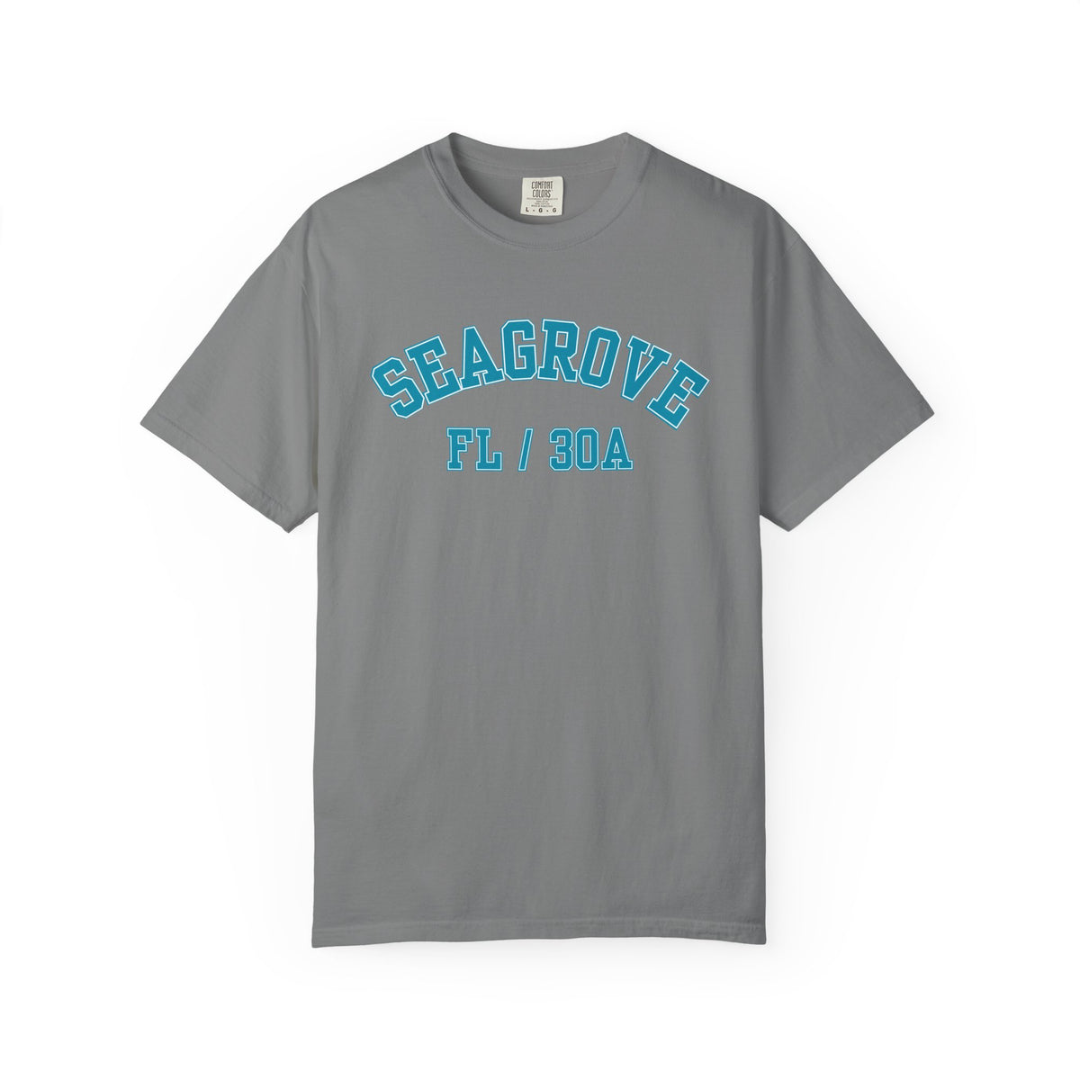 Seagrove, Florida, 30A Varsity Tee, Comfort Colors
