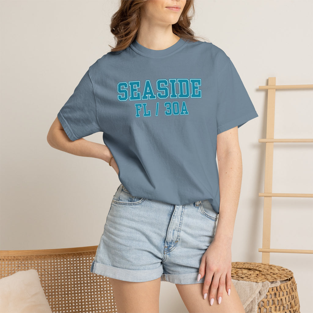 Seaside Florida 30A Varsity Tee, Comfort Colors