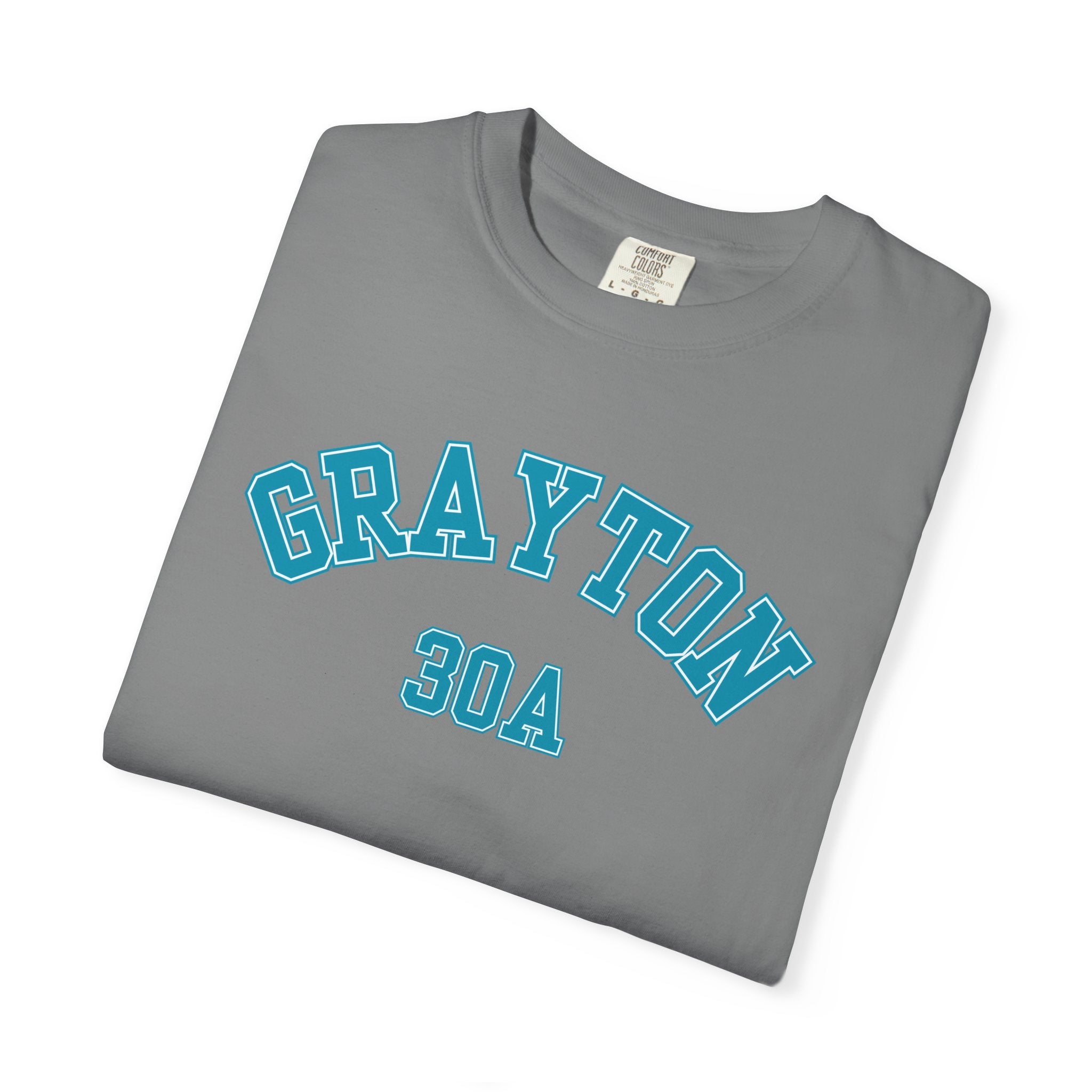 Grayton Beach Florida 30A Varsity Tee, Comfort Colors