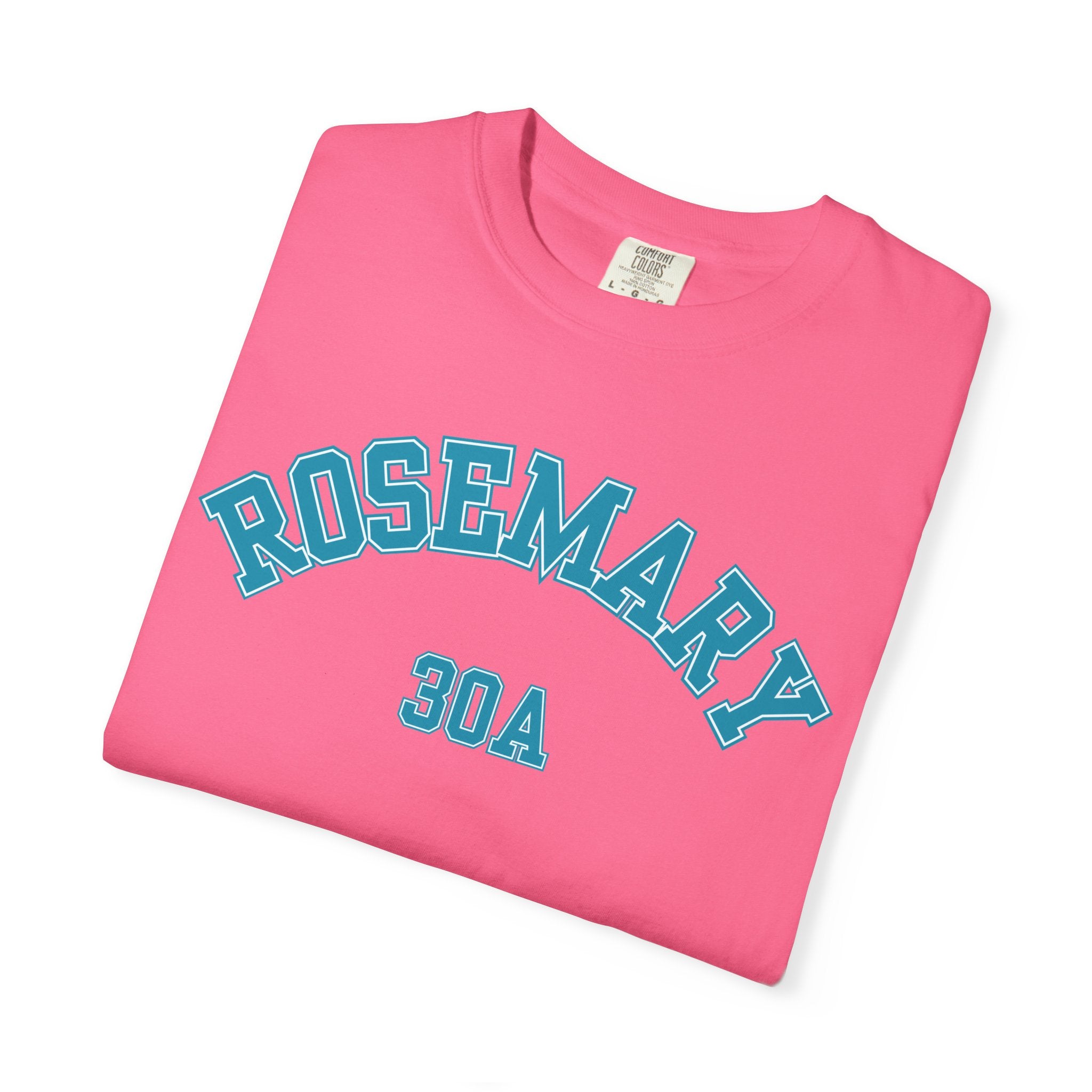Rosemary Beach Florida 30A Varsity Tee, Comfort Colors
