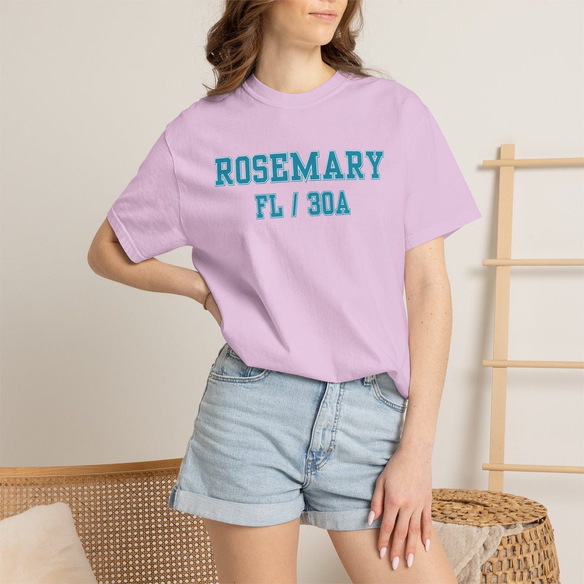 Rosemary Beach, Florida,  30A Varsity Tee, Comfort Colors