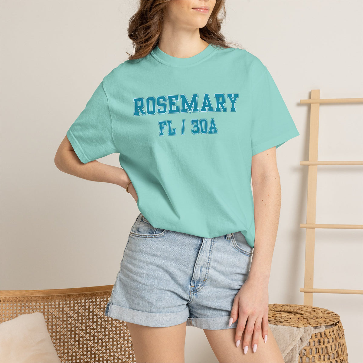 Rosemary Beach, Florida,  30A Varsity Tee, Comfort Colors