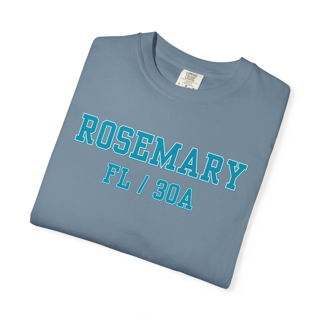 Rosemary Beach, Florida,  30A Varsity Tee, Comfort Colors