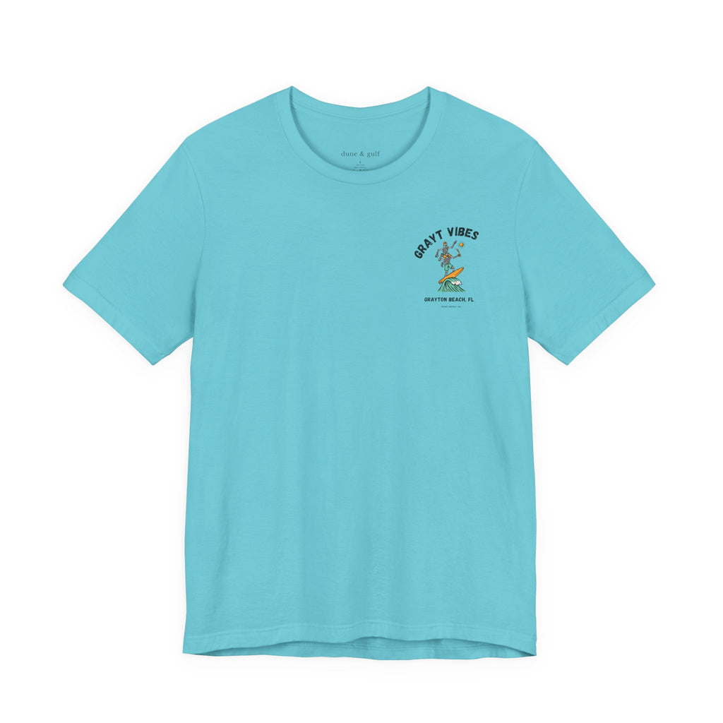 Grayt Vibes Surf Skeletons Tee