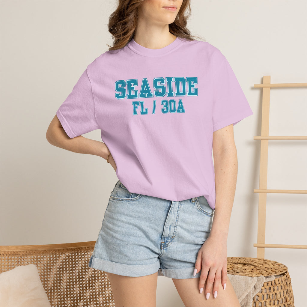 Seaside Florida 30A Varsity Tee, Comfort Colors