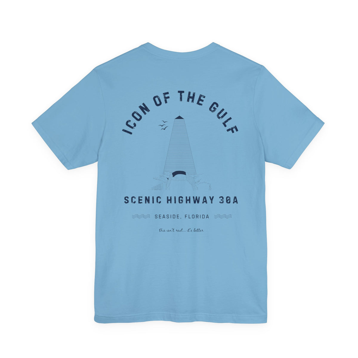 Icon of the Gulf Tee, 30A, Seaside, FL, Ocean Blue