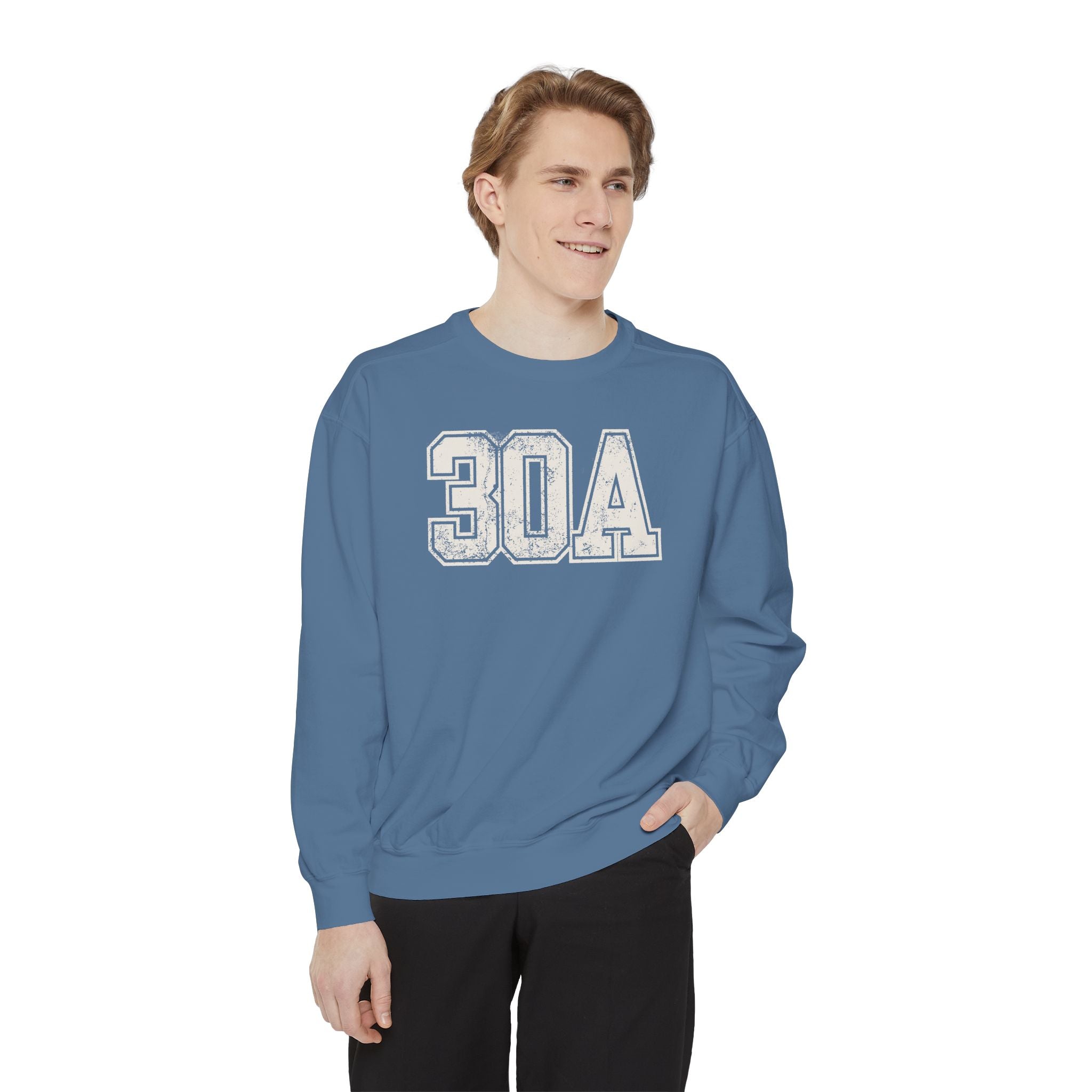 30A Distressed Crewneck