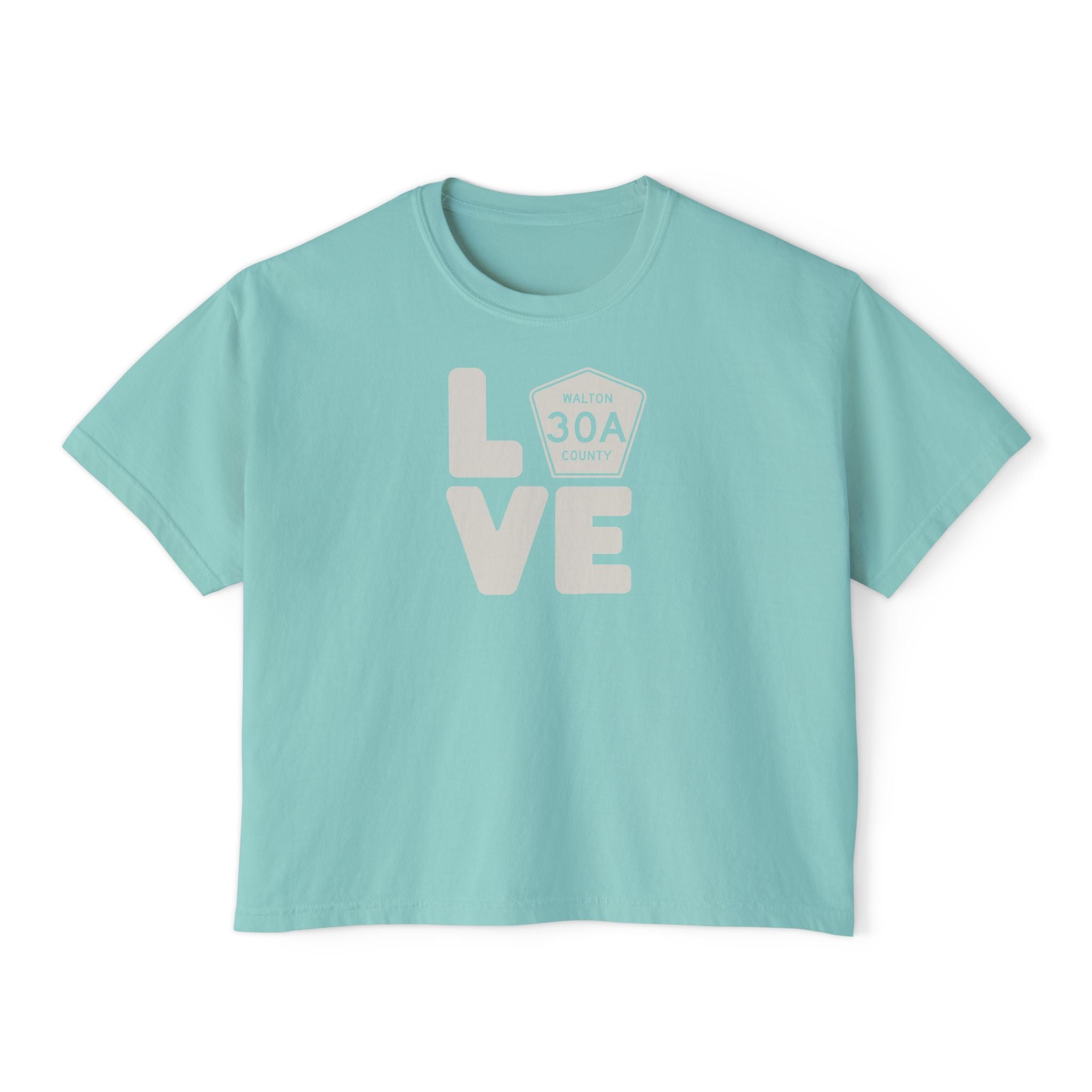 Love 30A Boxy Crop Tee