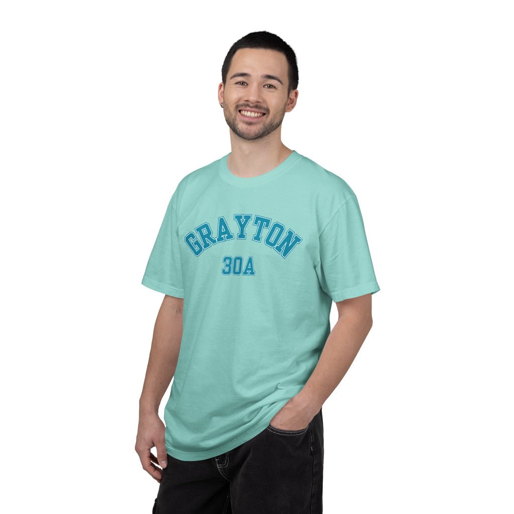 Grayton Beach Florida 30A Varsity Tee, Comfort Colors