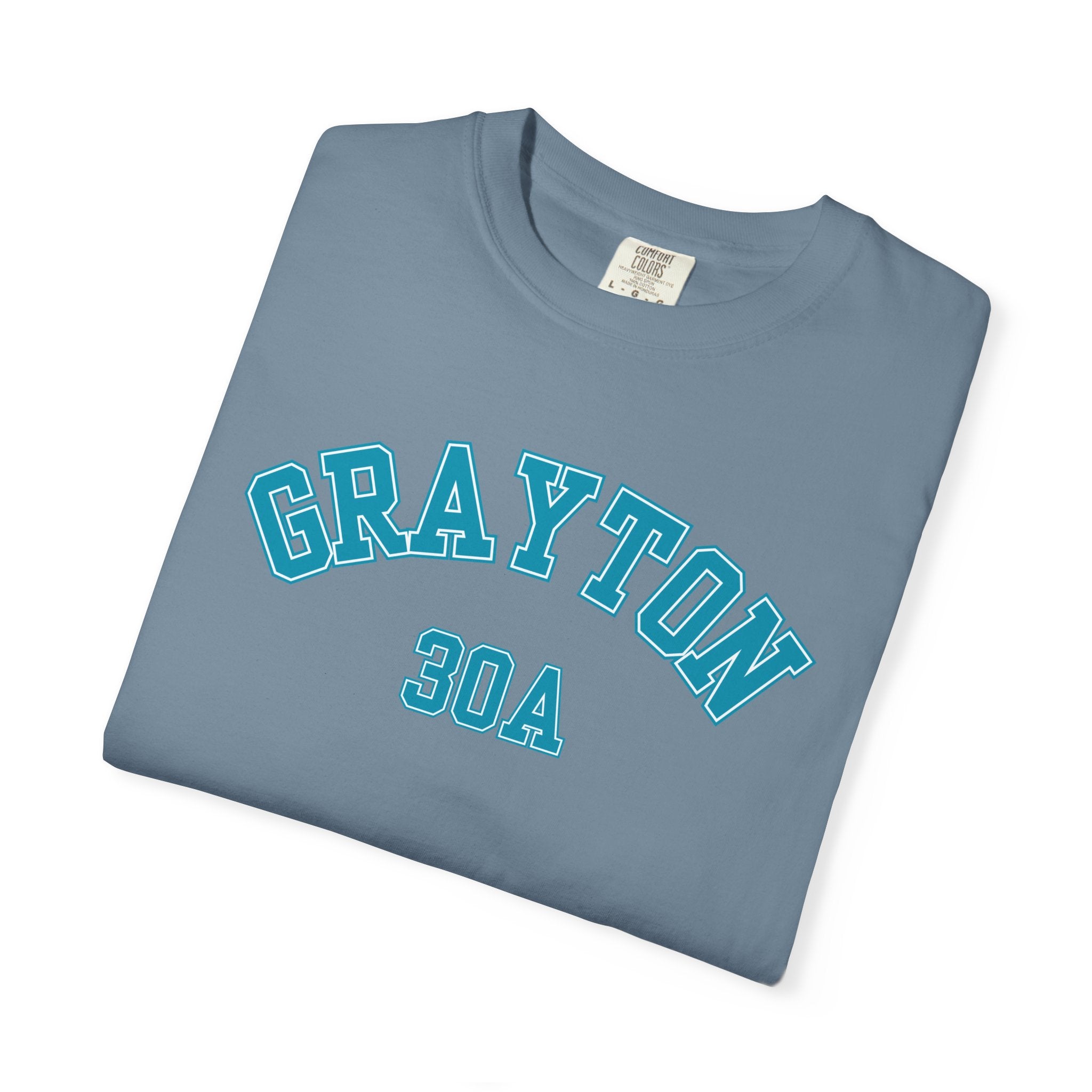 Grayton Beach Florida 30A Varsity Tee, Comfort Colors