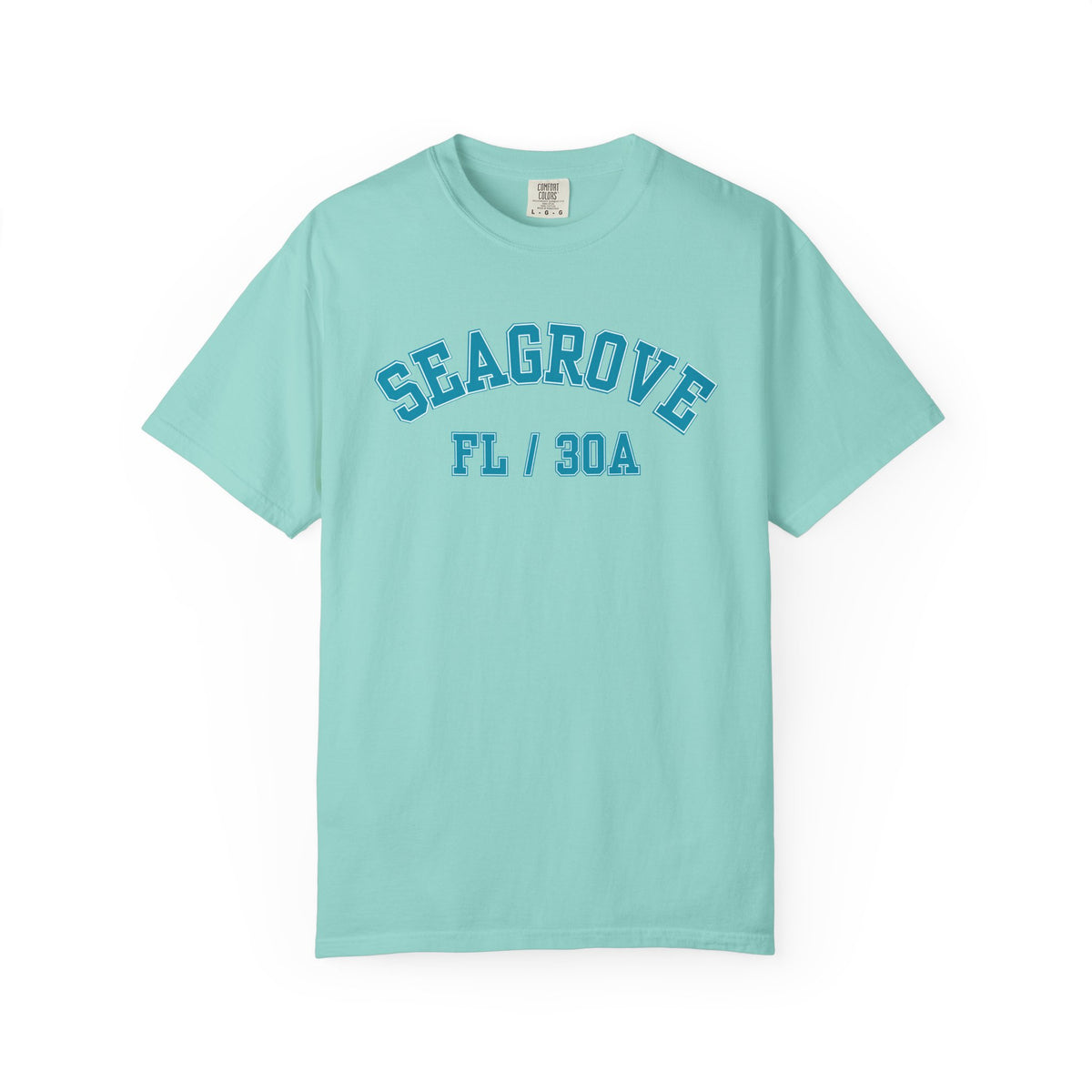 Seagrove, Florida, 30A Varsity Tee, Comfort Colors