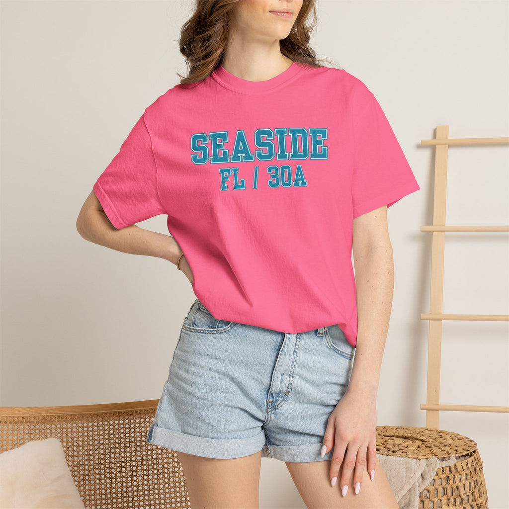 Seaside Florida 30A Varsity Tee, Comfort Colors
