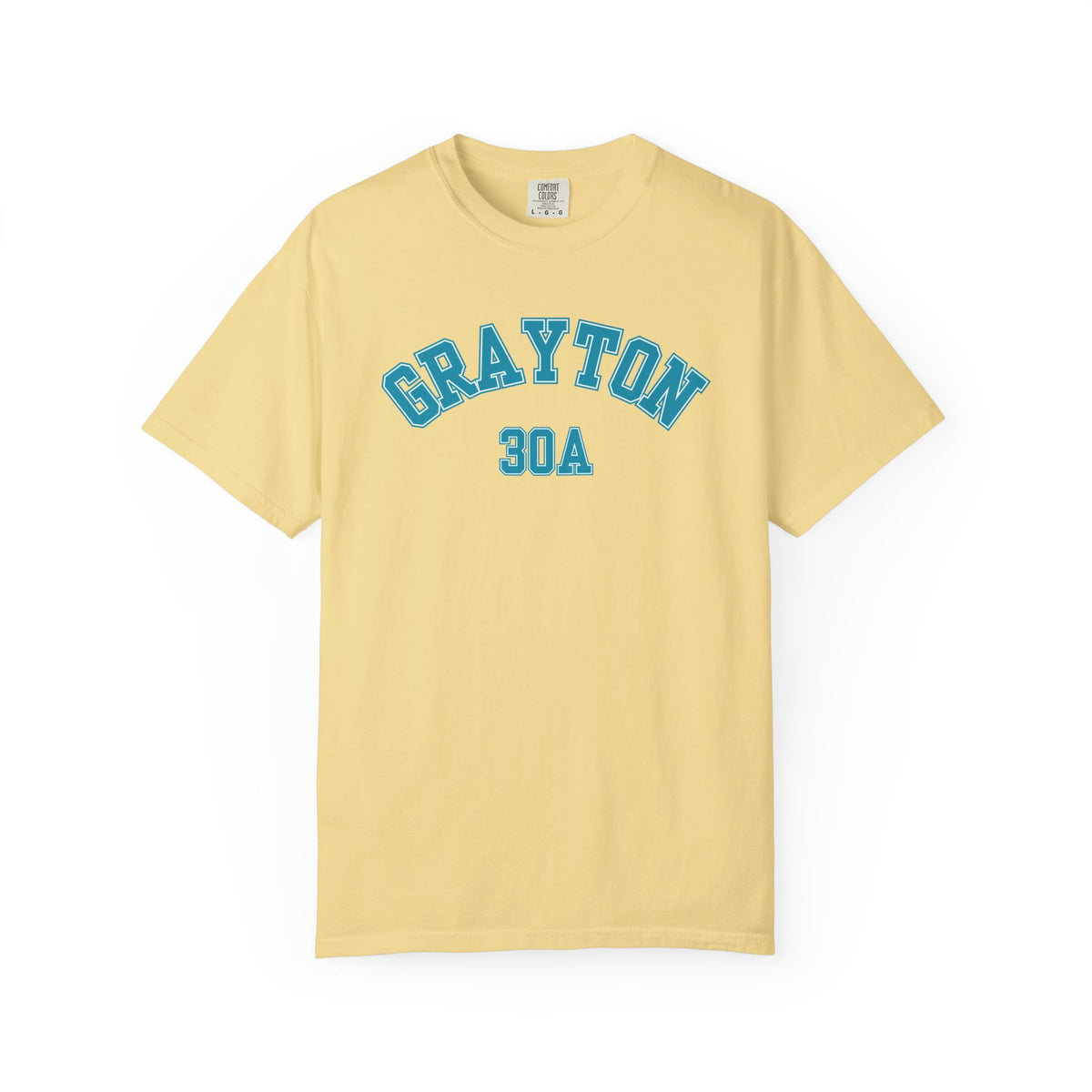 Grayton Beach Florida 30A Varsity Tee, Comfort Colors