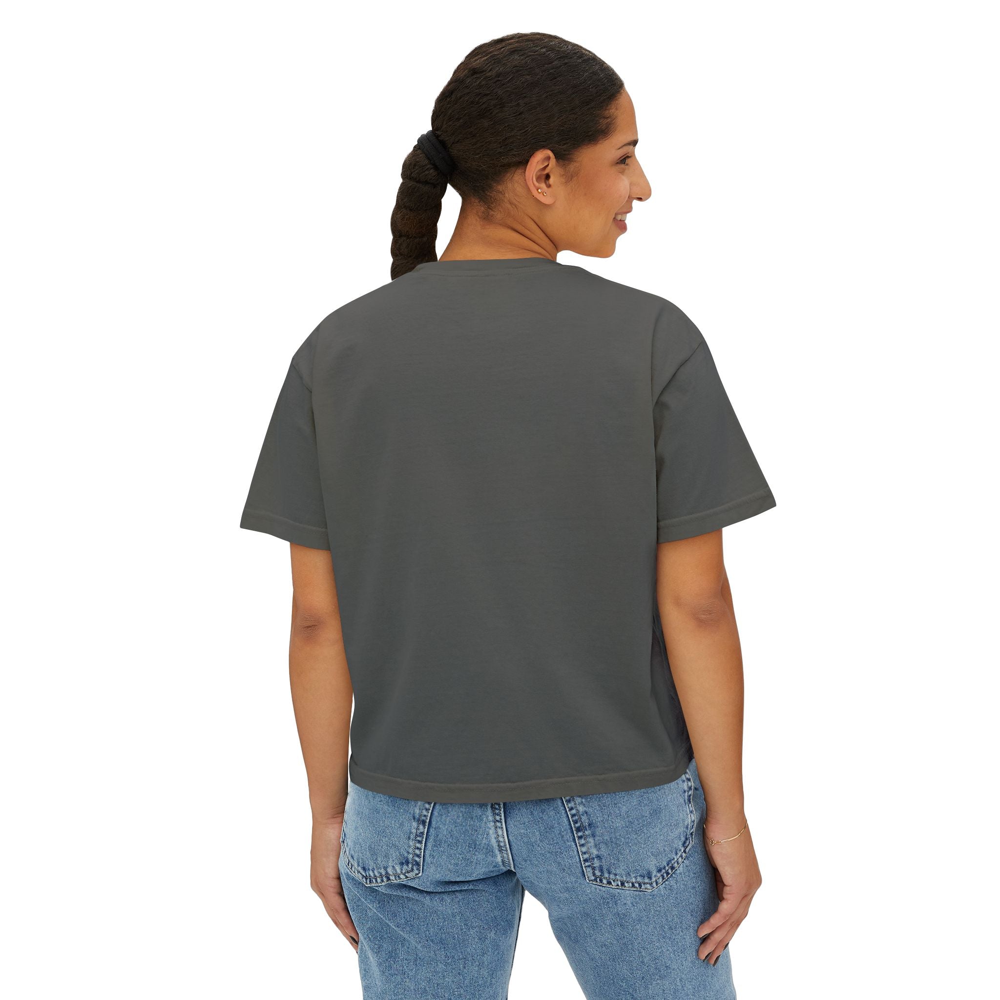 Grayt Vibes Heart Women's Boxy Crop Tee