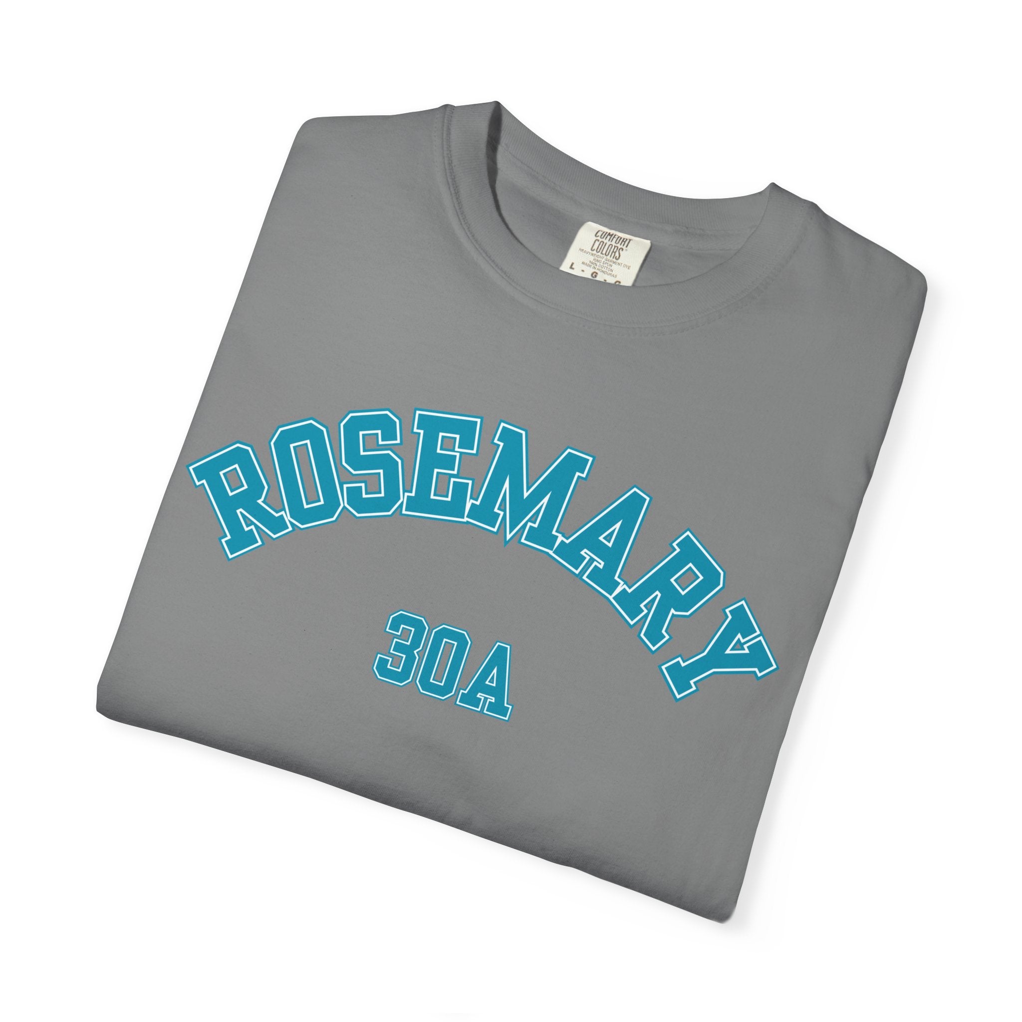 Rosemary Beach Florida 30A Varsity Tee, Comfort Colors