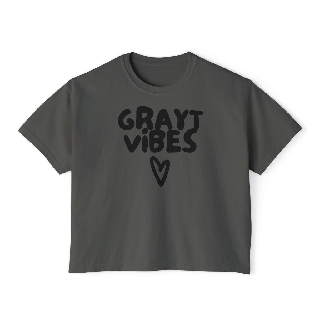 Grayt Vibes Heart Women's Boxy Crop Tee