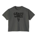 Grayt Vibes Heart Women's Boxy Crop Tee