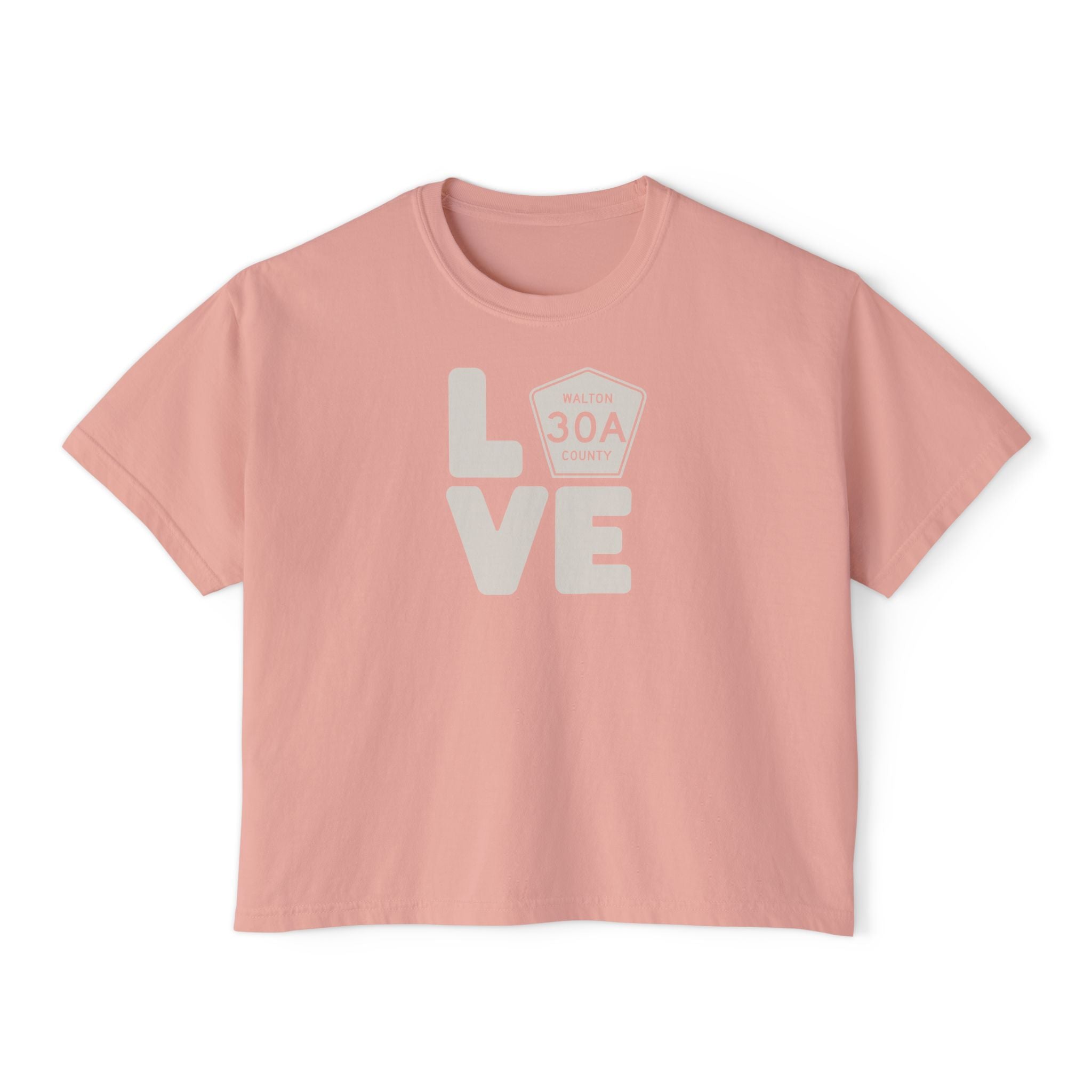 Love 30A Boxy Crop Tee
