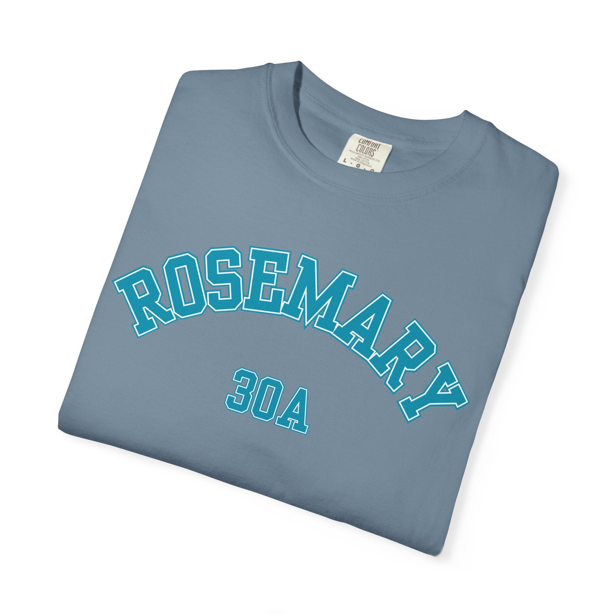 Rosemary Beach Florida 30A Varsity Tee, Comfort Colors
