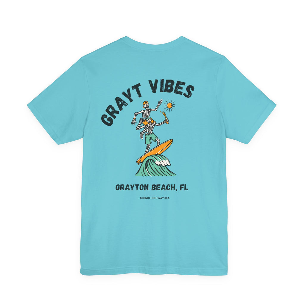 Grayt Vibes Surf Skeletons Tee