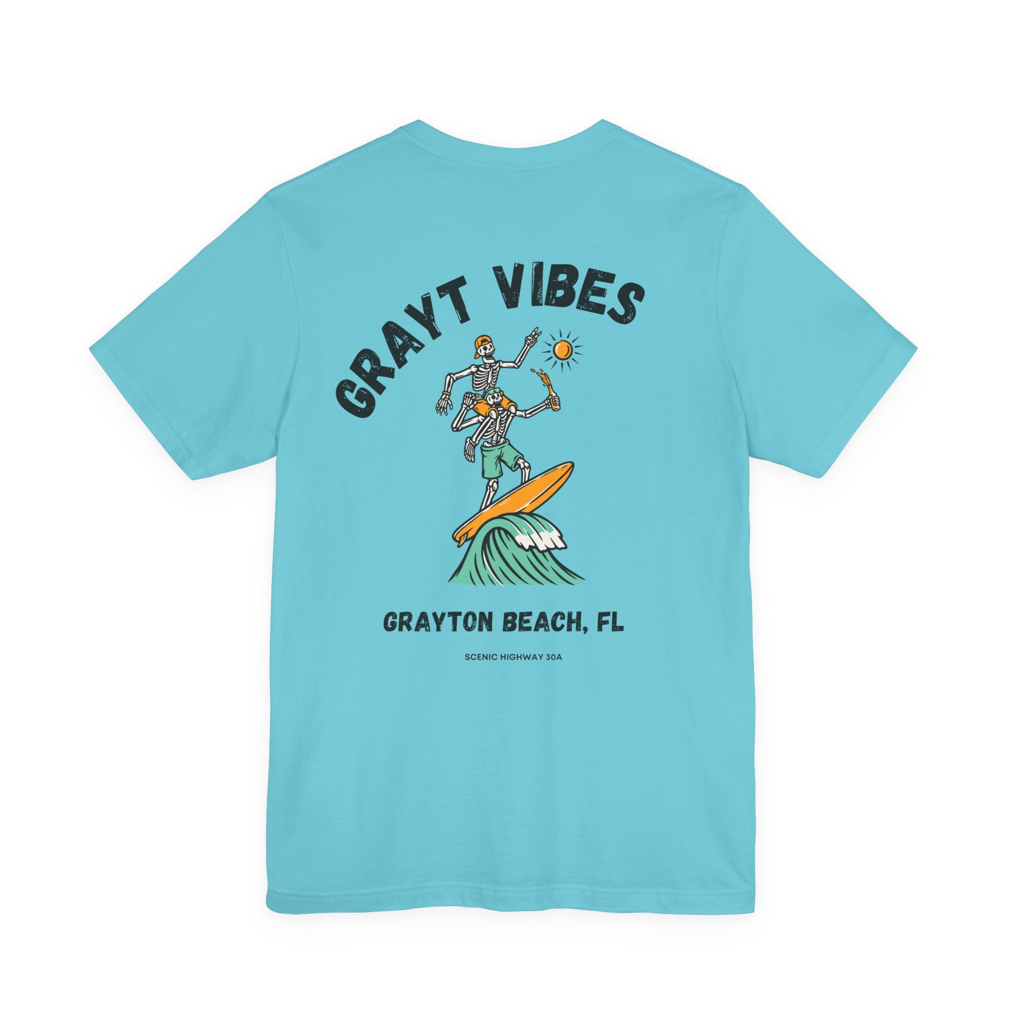 Grayt Vibes Surf Skeletons Tee