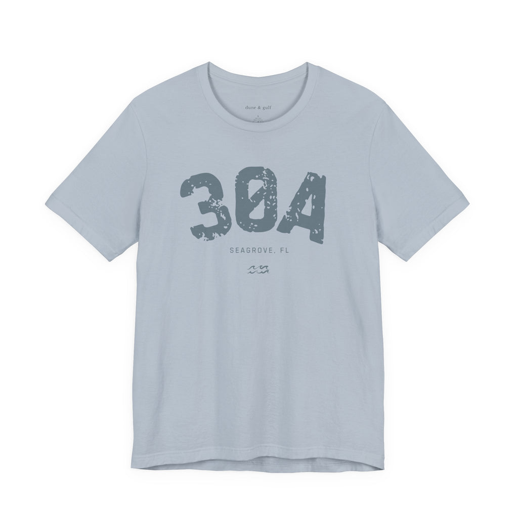 30A Seagrove Vintage Distressed Tee, Washed Slate