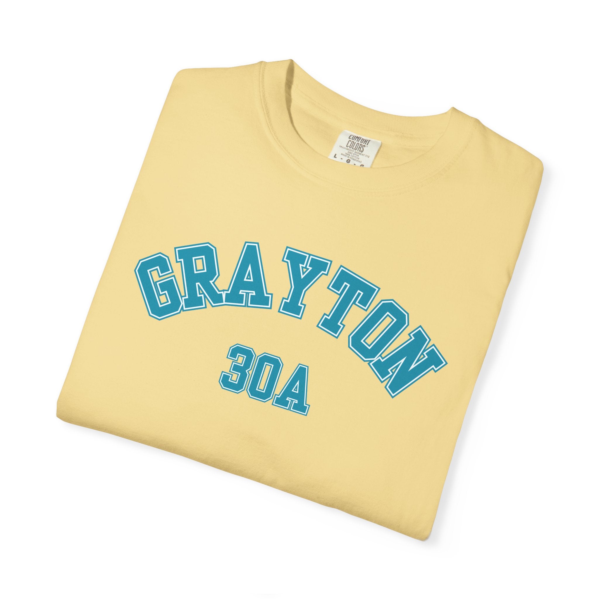 Grayton Beach Florida 30A Varsity Tee, Comfort Colors