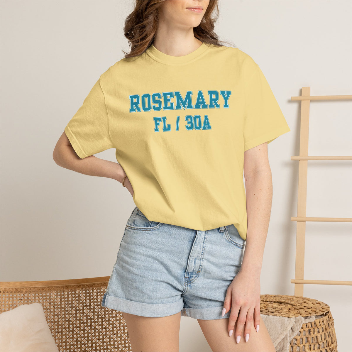 Rosemary Beach, Florida,  30A Varsity Tee, Comfort Colors
