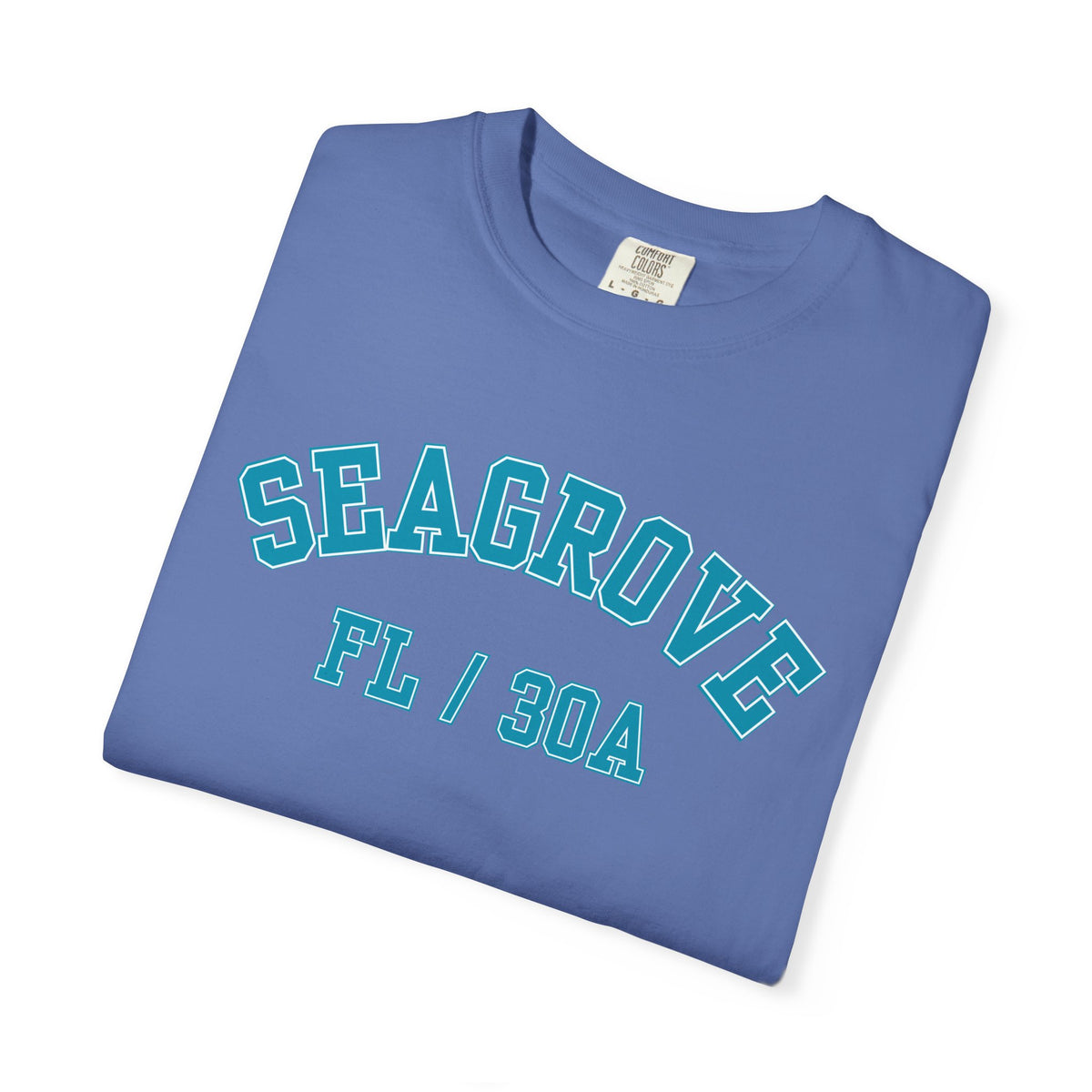 Seagrove, Florida, 30A Varsity Tee, Comfort Colors